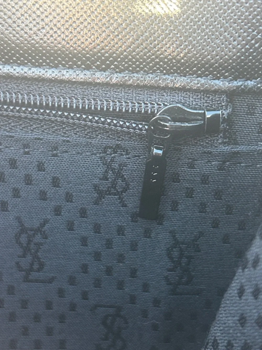 YSL Saffiano Leather Envelope Clutch - Picture 8 of 8